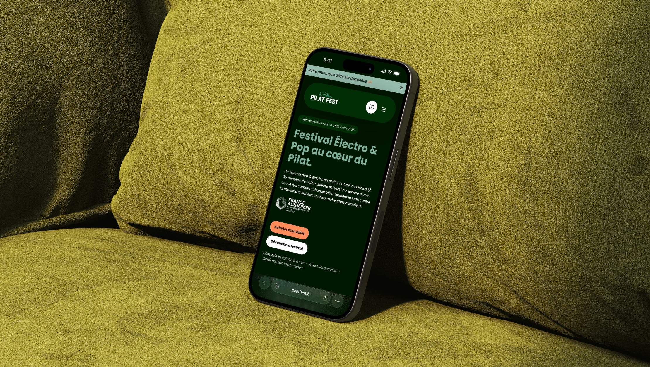 Pilat Fest : création du site internet d’un festival au cœur du Pilat
